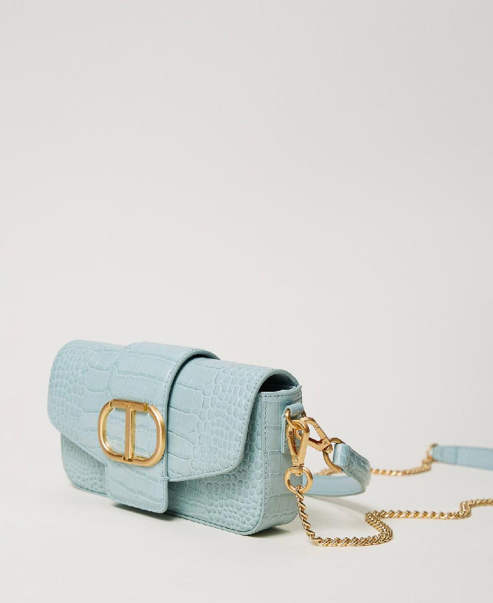 Scee by twin set Borsa a tracolla 'Amie' piccola a stampa cocco Sottocosto