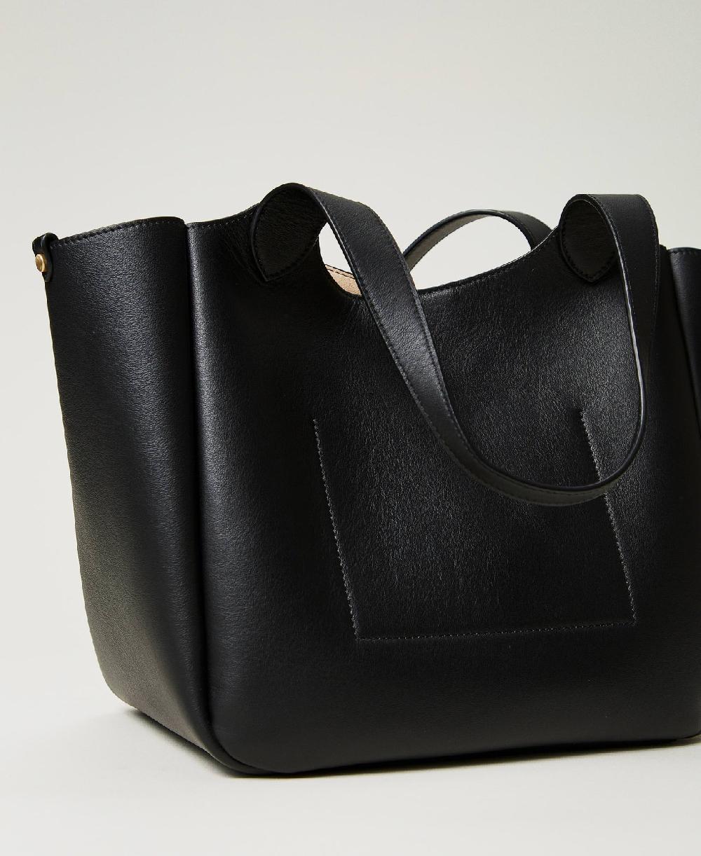 Scee by twin set Borsa shopper ‘Forever’ in pelle Presa