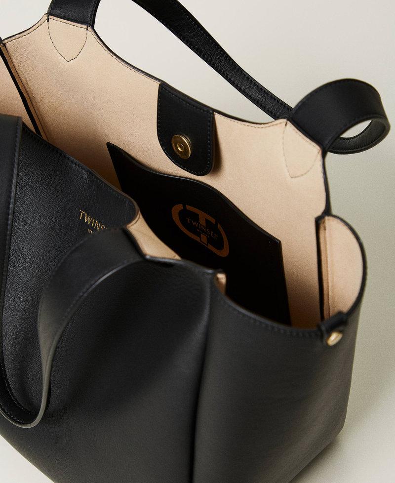 Scee by twin set Borsa shopper ‘Forever’ in pelle Presa