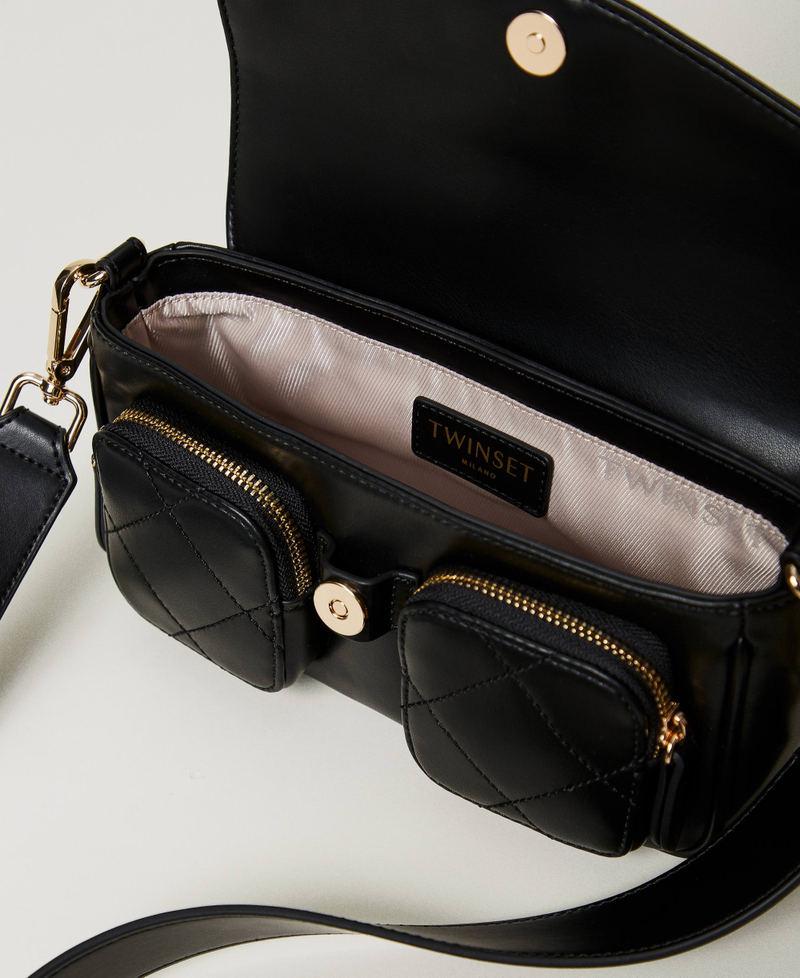 Scee by twin set Borsa a tracolla con tasche trapuntate Outlet