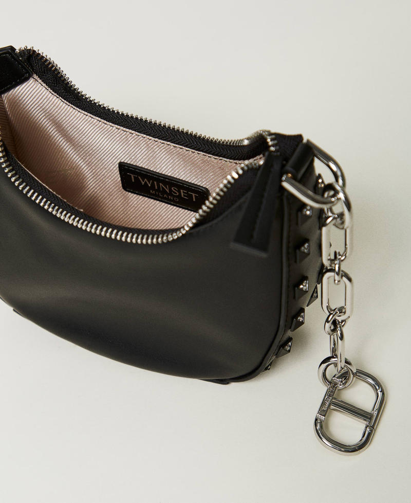 Scee by twin set Borsa ‘Mini Croissant’ con borchie In Vendita