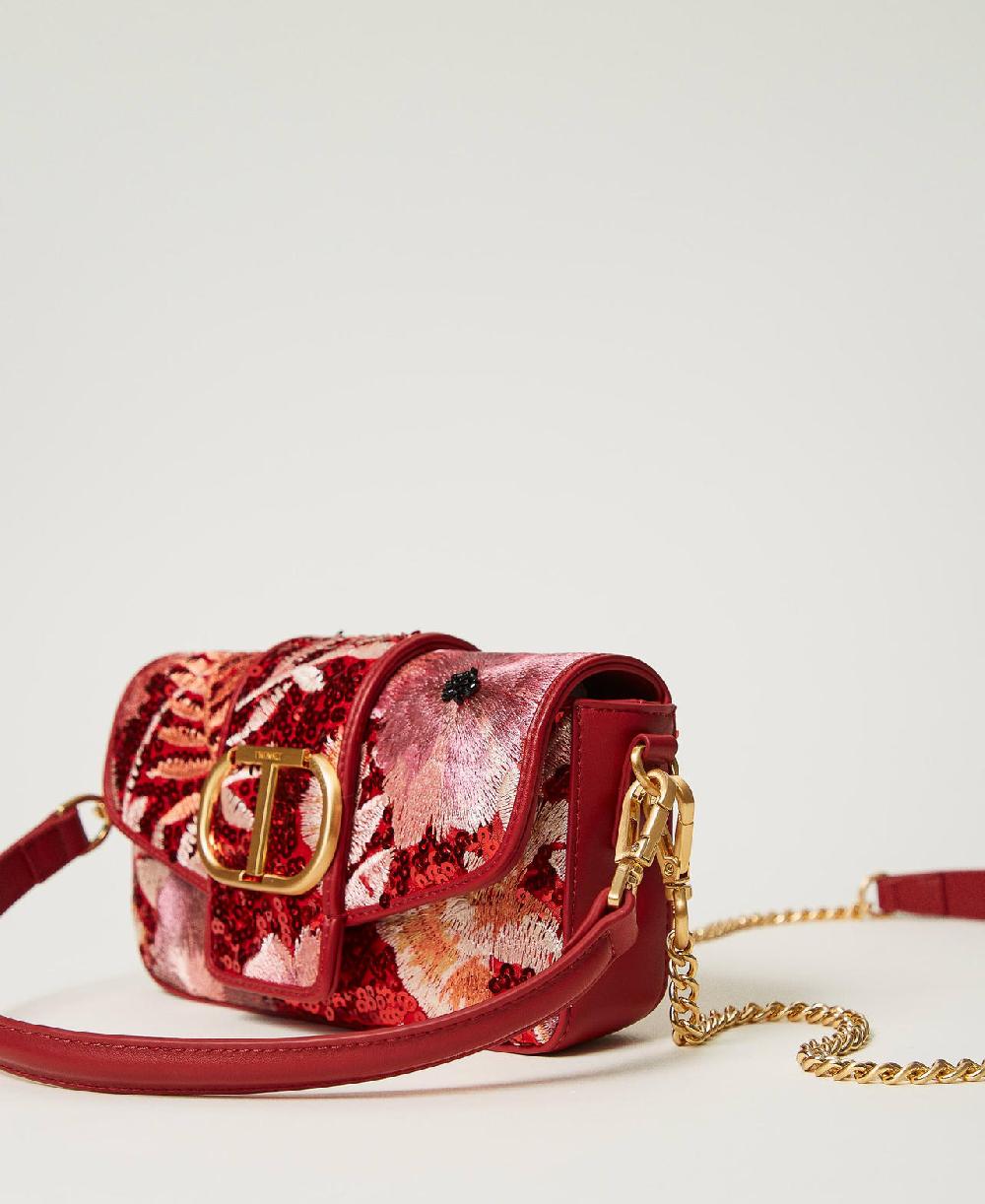 Scee by twin set Borsa a tracolla 'Amie' piccola con ricamo Vendita Calda