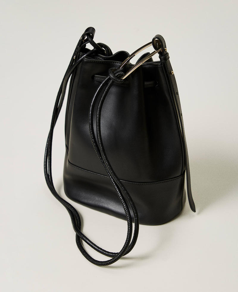 Scee by twin set Borsa a secchiello 'Jane' in pelle Saldi Di Fabbrica