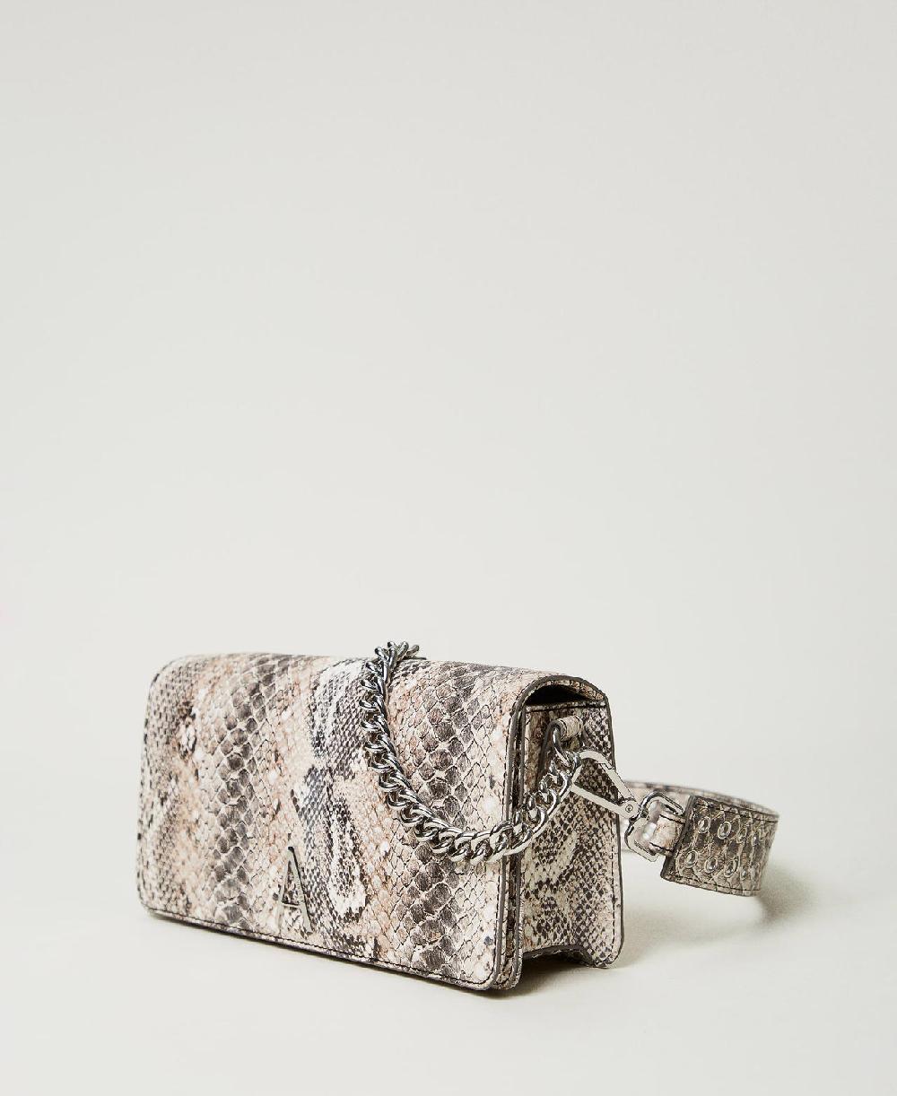 Scee by twin set Borsa a tracolla con stampa snake Vendite Flash