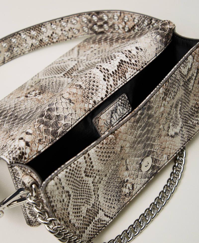 Scee by twin set Borsa a tracolla con stampa snake Vendite Flash