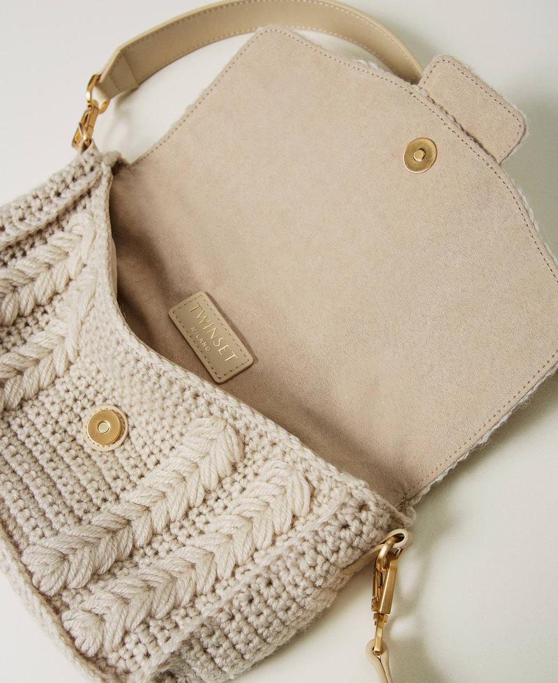 Scee by twin set Borsa a tracolla 'Amie' media in tricot In Saldo