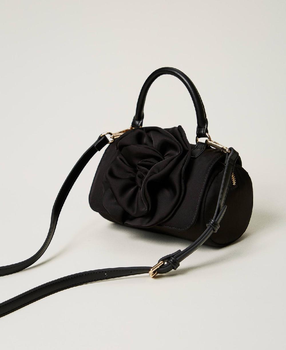 Scee by twin set Borsa a tracolla con maxi fiore Italy