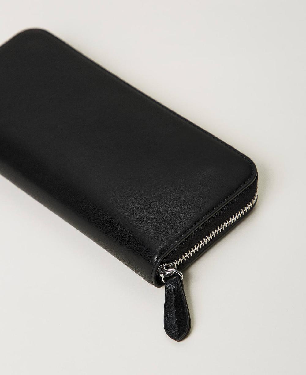 Scee by twin set Portafoglio zip around con borchie Nuovo