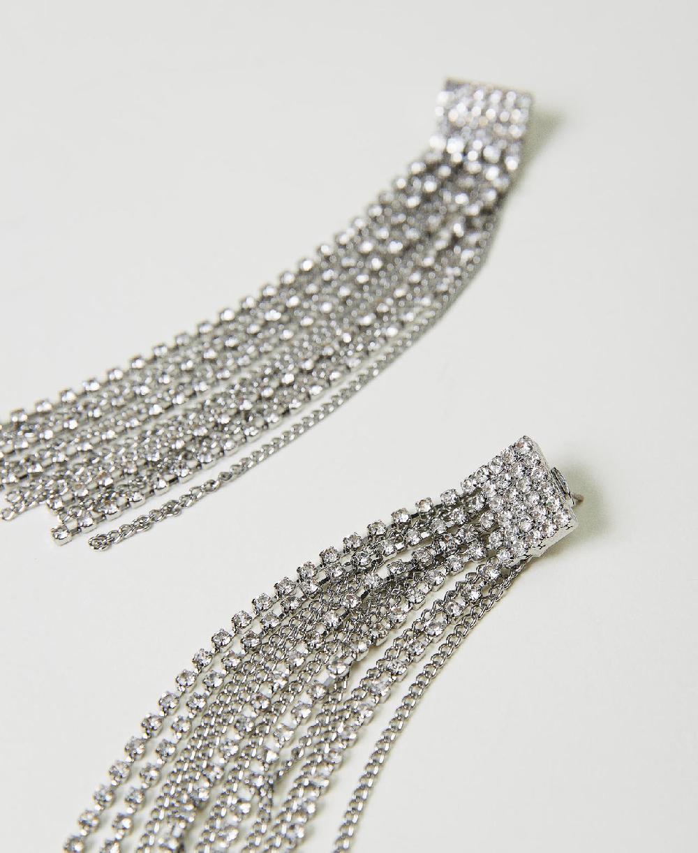 Scee by twin set Orecchini con frange di strass Negozi Online
