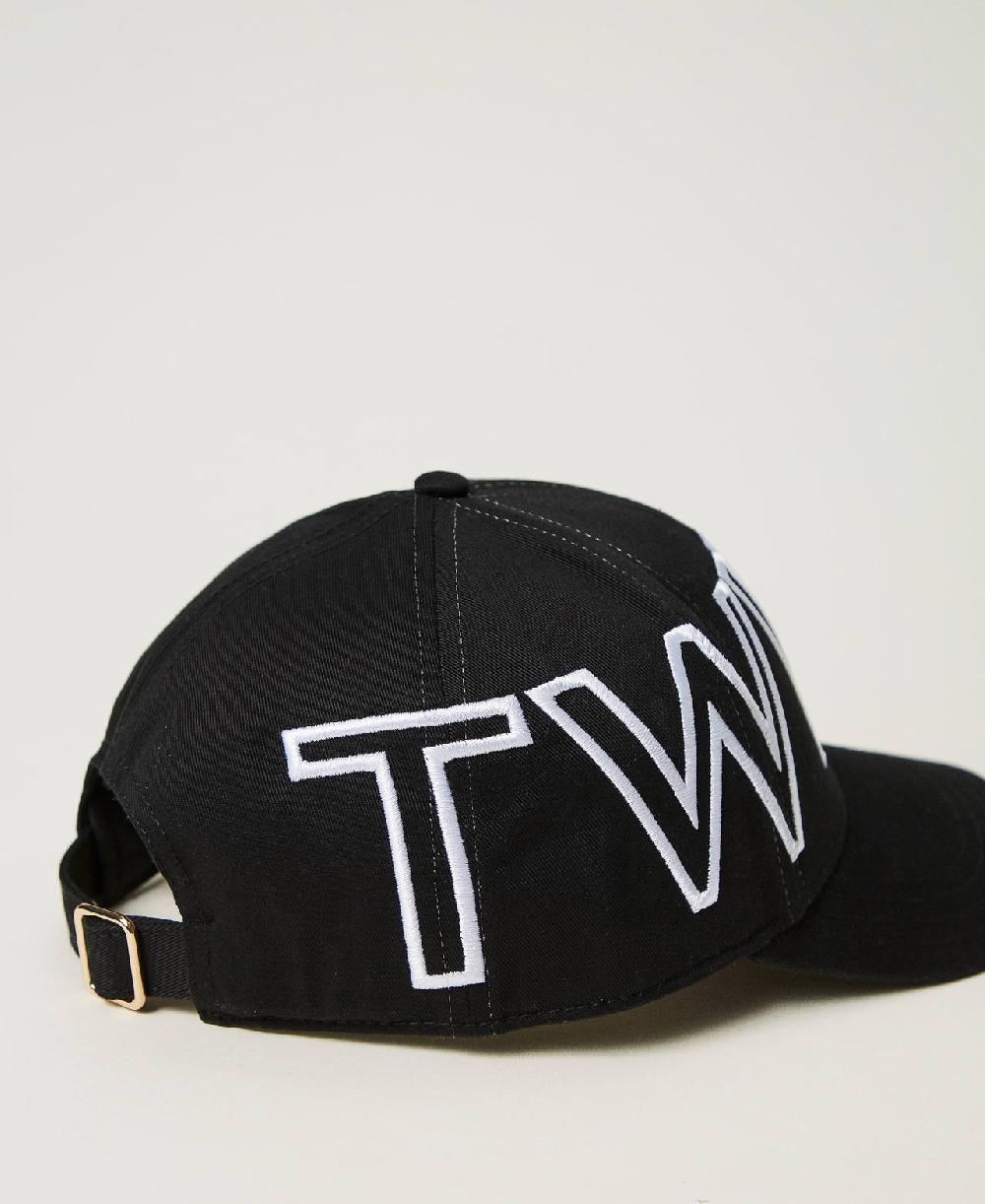 Scee by twin set Cappello da baseball con maxi logo Saldi Di Fabbrica