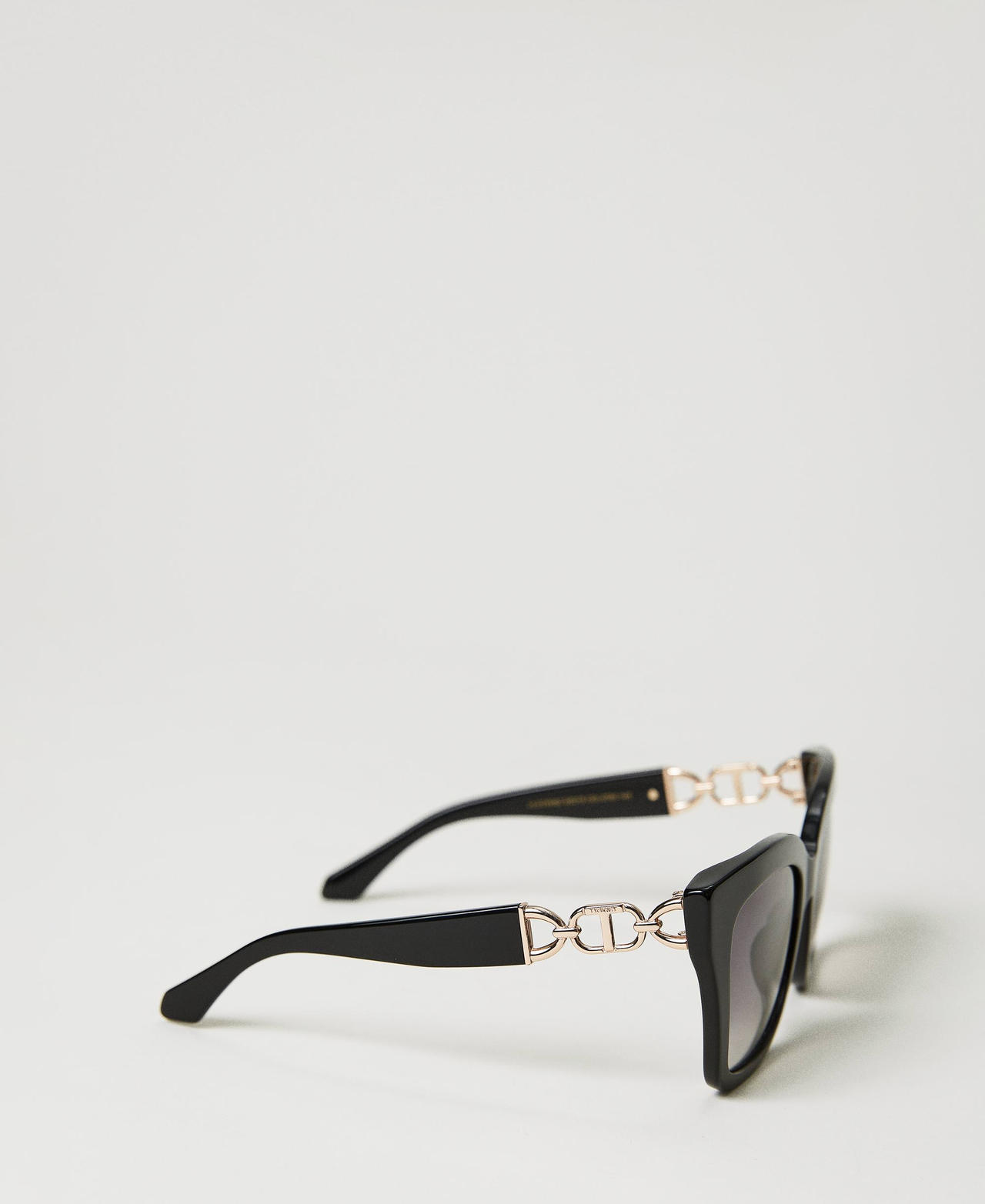 Scee by twin set Occhiali da sole cat-eye con morsetto Italy