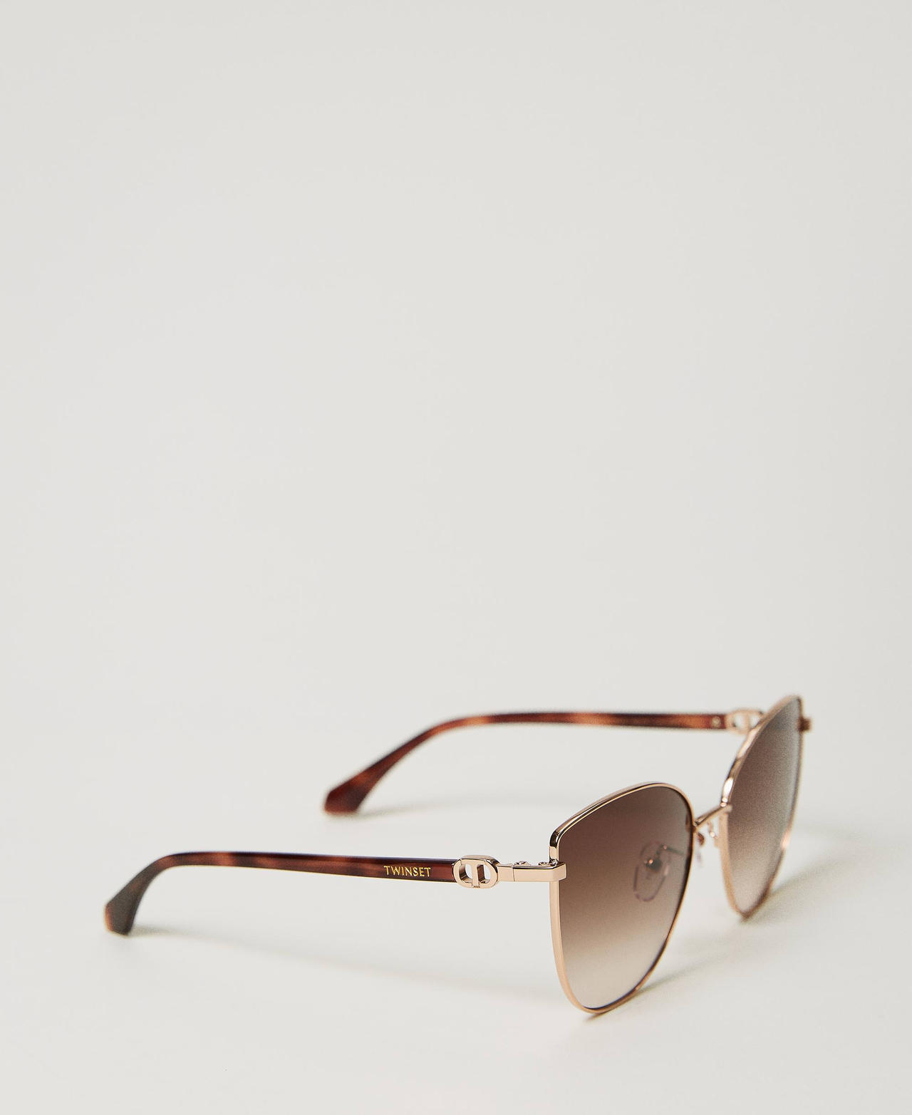 Scee by twin set Occhiali da sole cat-eye in acciaio Cyber Monday