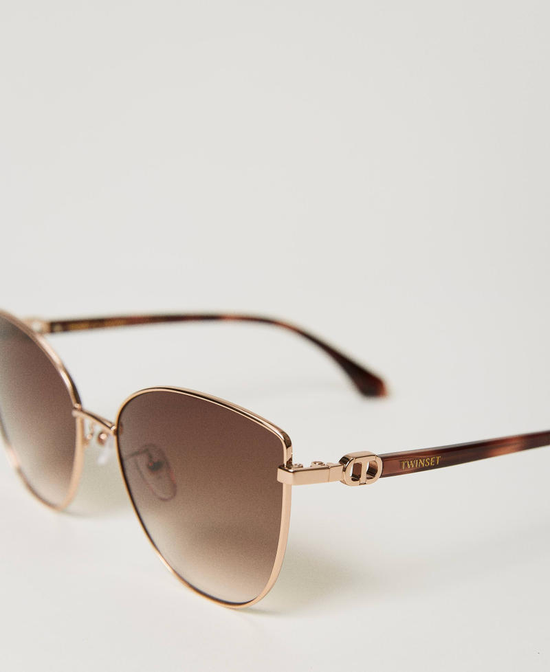 Scee by twin set Occhiali da sole cat-eye in acciaio Cyber Monday