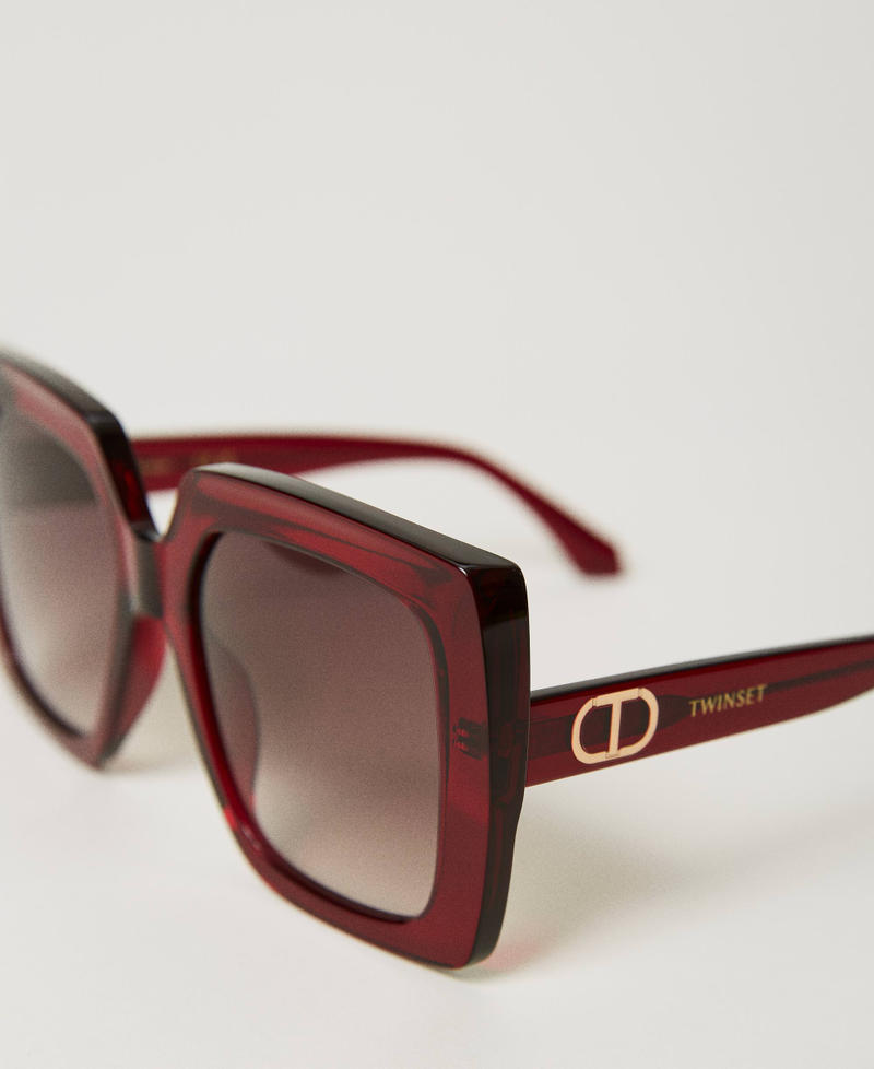 Scee by twin set Occhiali da sole squadrati oversize Offerta Pasqua