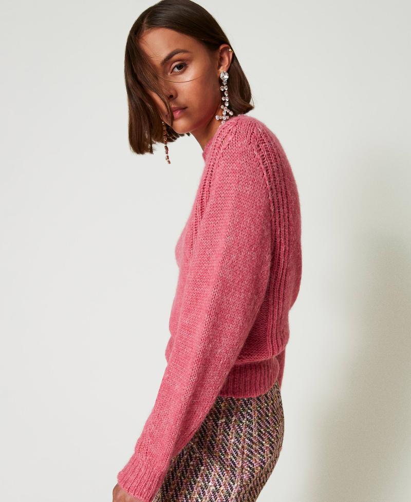 Scee by twin set Maglia lupetto in misto lana seamless Smaltimento dello stoccaggio
