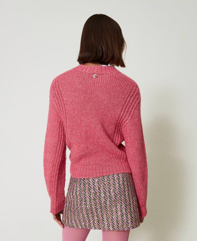 Scee by twin set Maglia lupetto in misto lana seamless Smaltimento dello stoccaggio