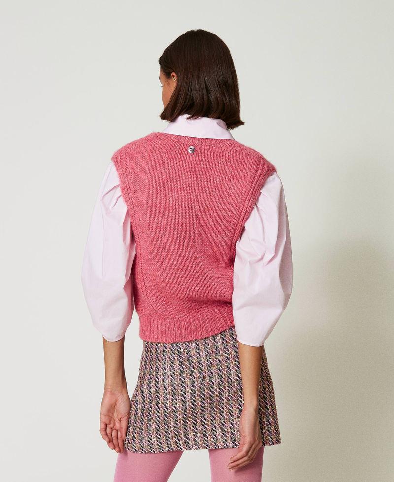 Scee by twin set Gilet in misto lana seamless Promozione Limitata
