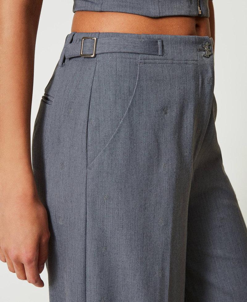 Scee by twin set Pantaloni a palazzo MYFO con ricamo Affare Del Giorno