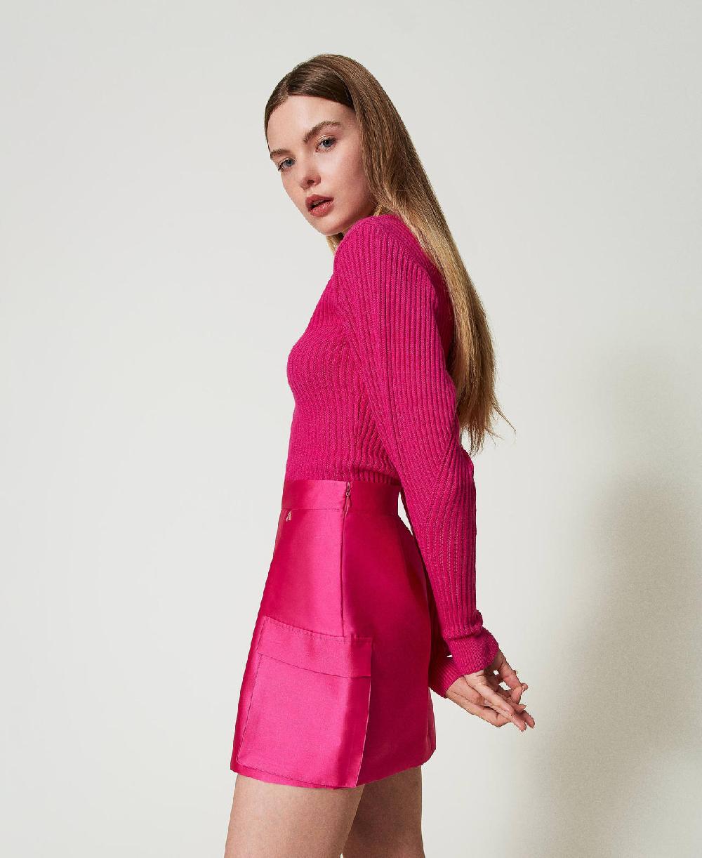 Scee by twin set Minigonna in twill mikado Outlet