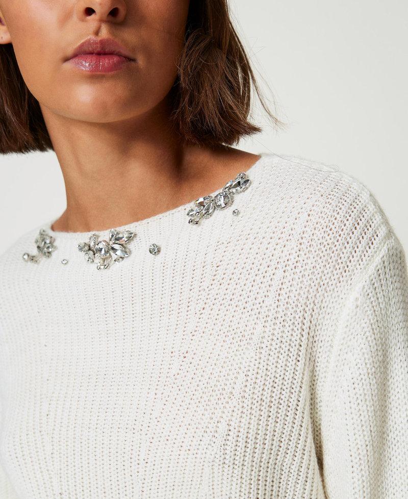 Scee by twin set Maglia con ricami fatti a mano Hotsell