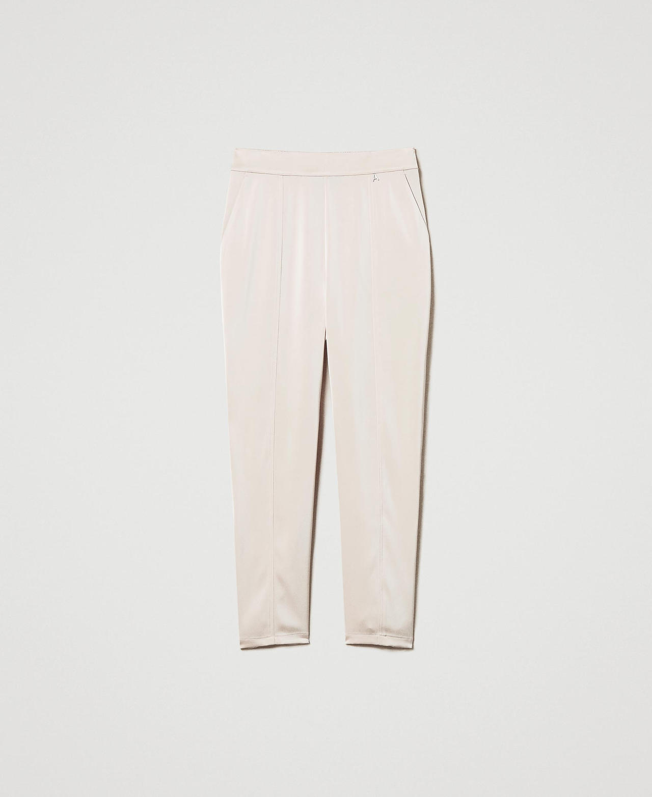 Scee by twin set Pantaloni a sigaretta in raso