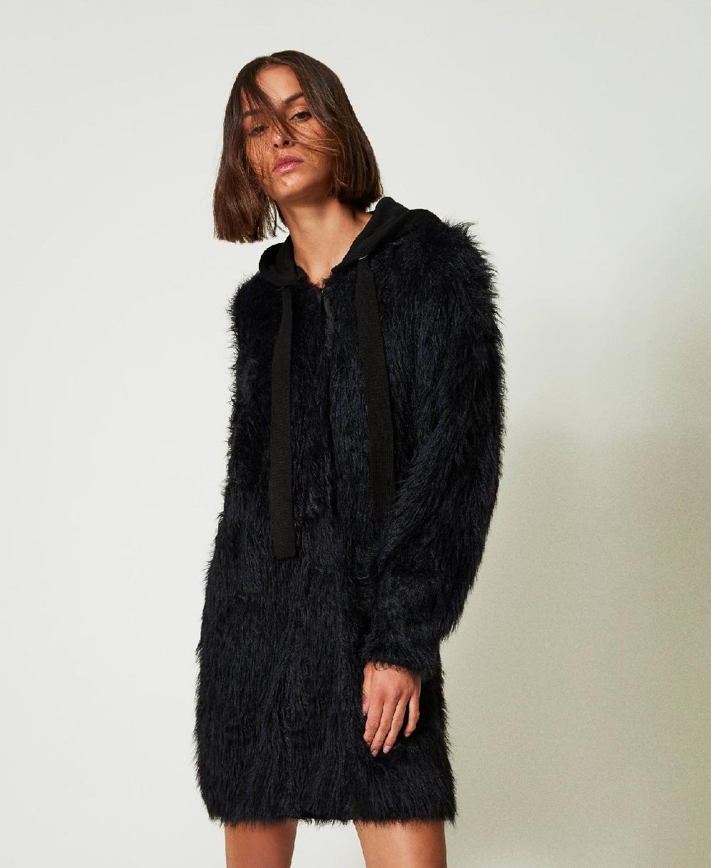 Scee by twin set Cappotto MYFO in maglia con cappuccio Vendite Flash