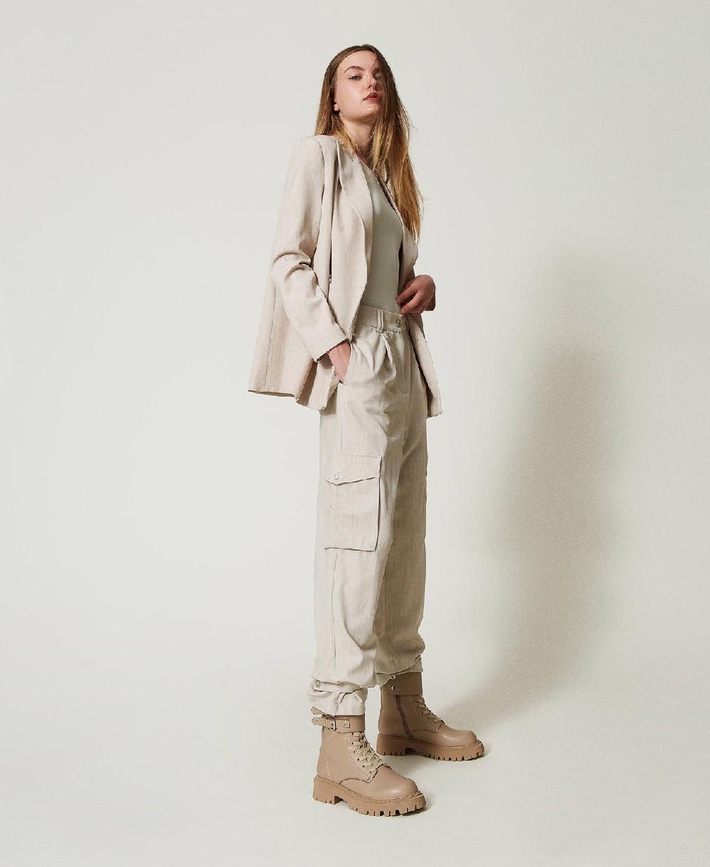 Scee by twin set Pantaloni cargo MYFO con ricamo Negozio