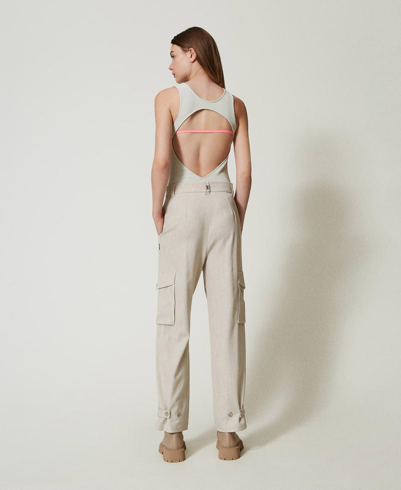 Scee by twin set Pantaloni cargo MYFO con ricamo Negozio