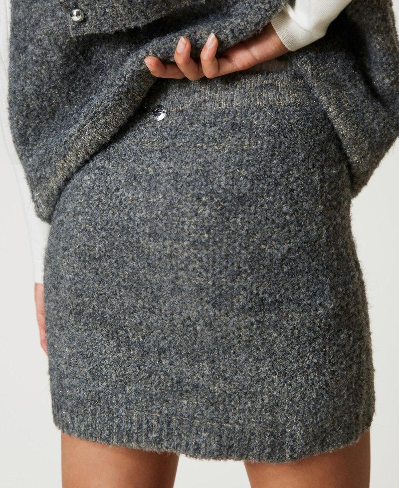 Scee by twin set Minigonna in maglia bouclé riciclata Italy