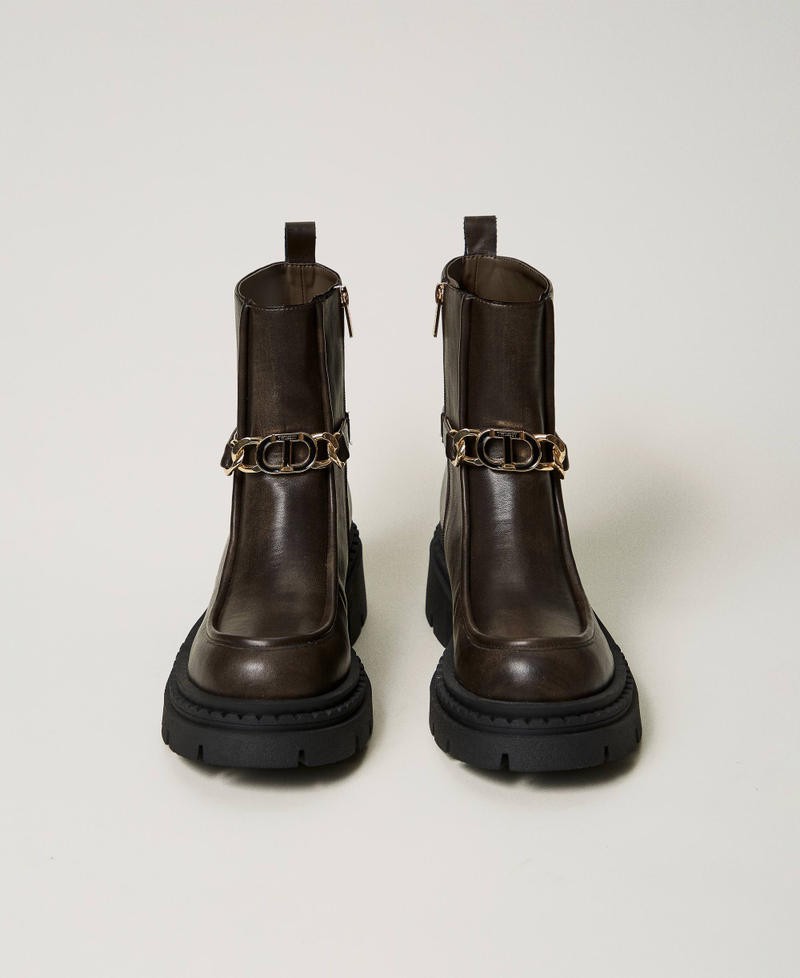 Scee by twin set Stivaletti con morsetto Oval T Nuovo