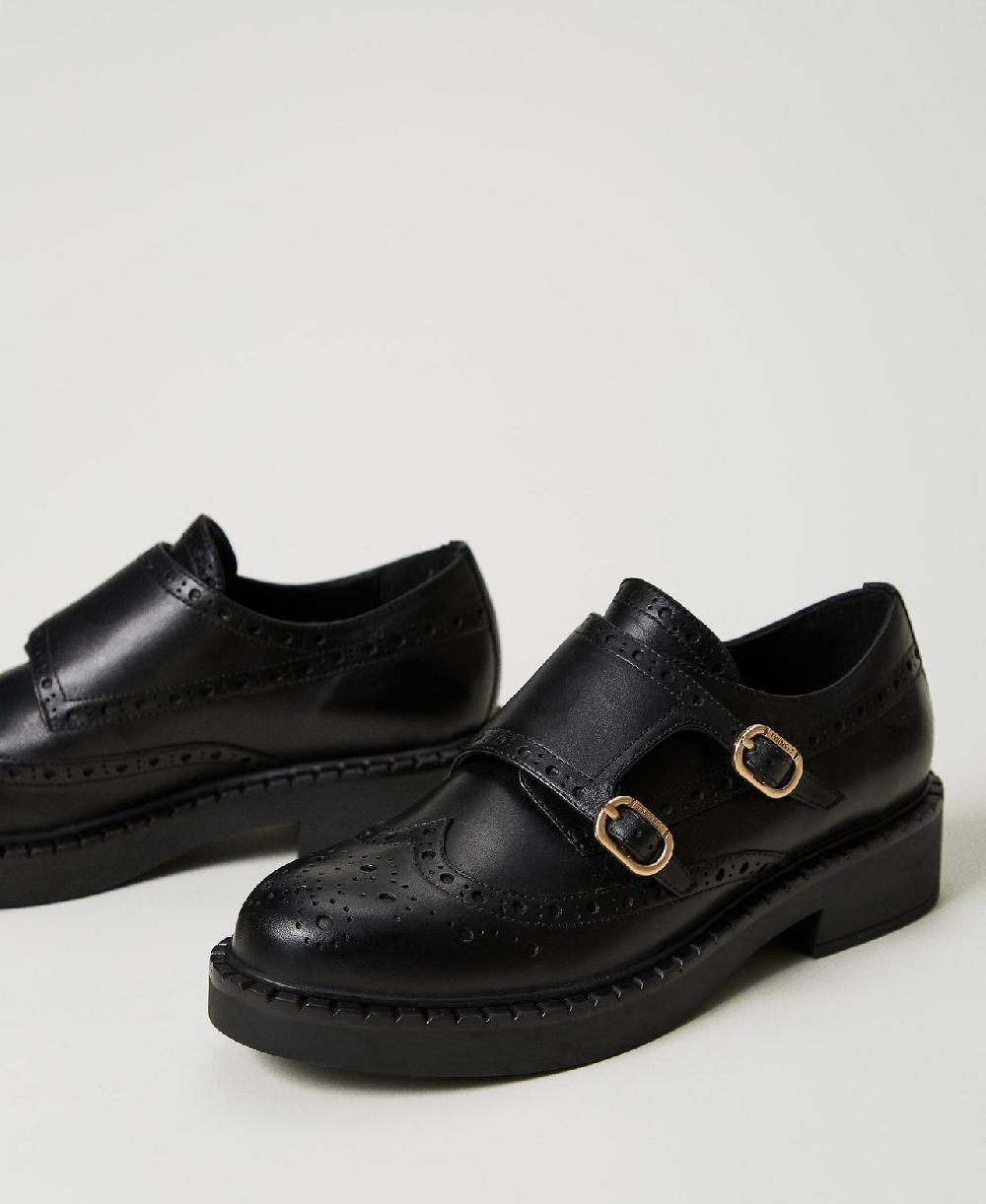 Scee by twin set Scarpe in pelle con cinturini Spedizione Gratuita