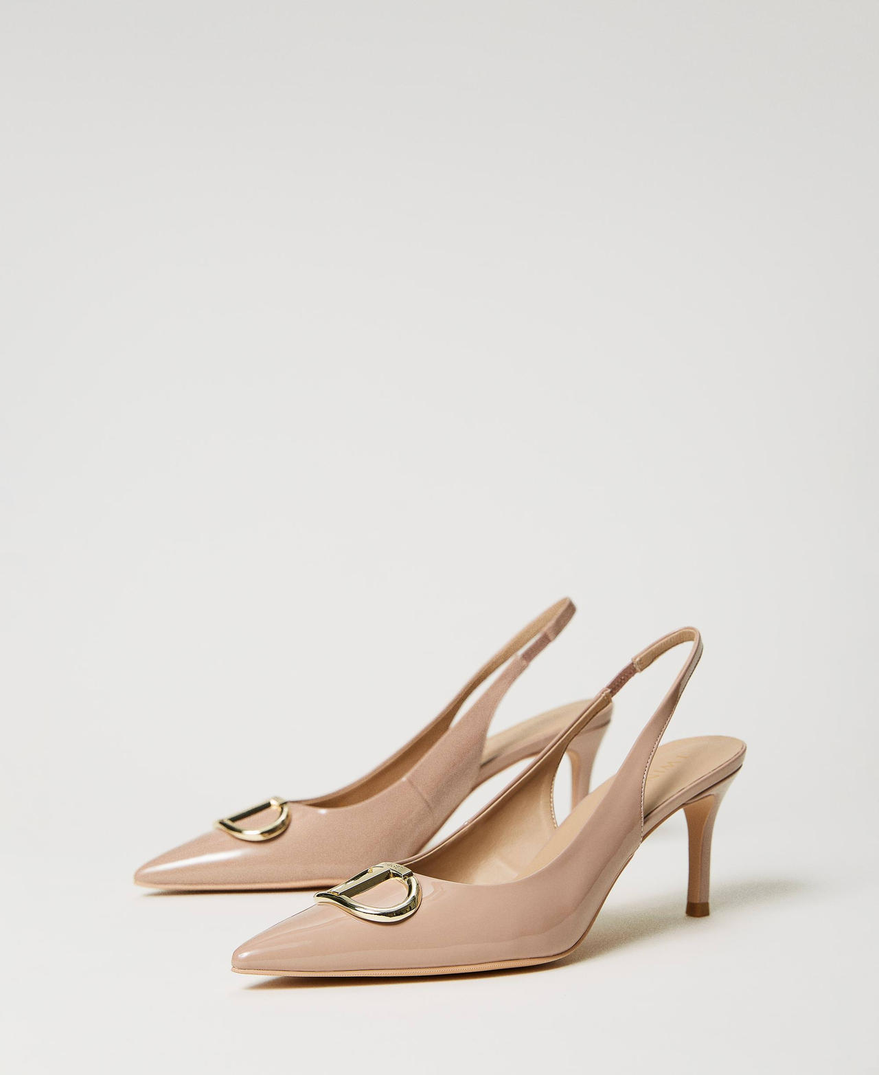 Scee by twin set Décolleté sling back in vernice Negozi Online