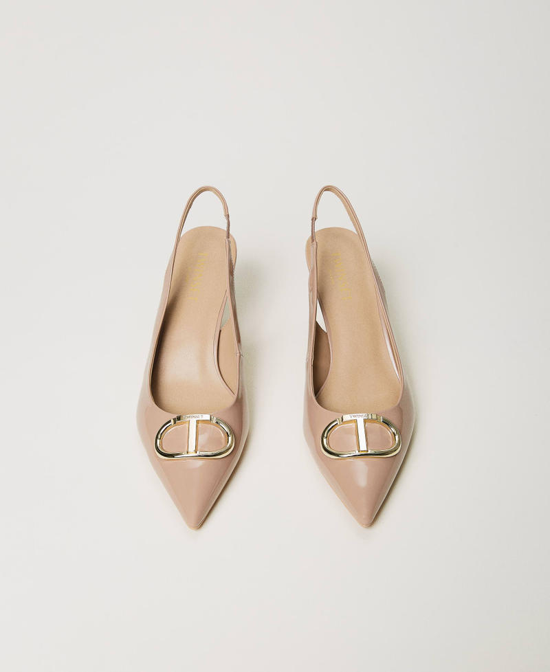 Scee by twin set Décolleté sling back in vernice Negozi Online