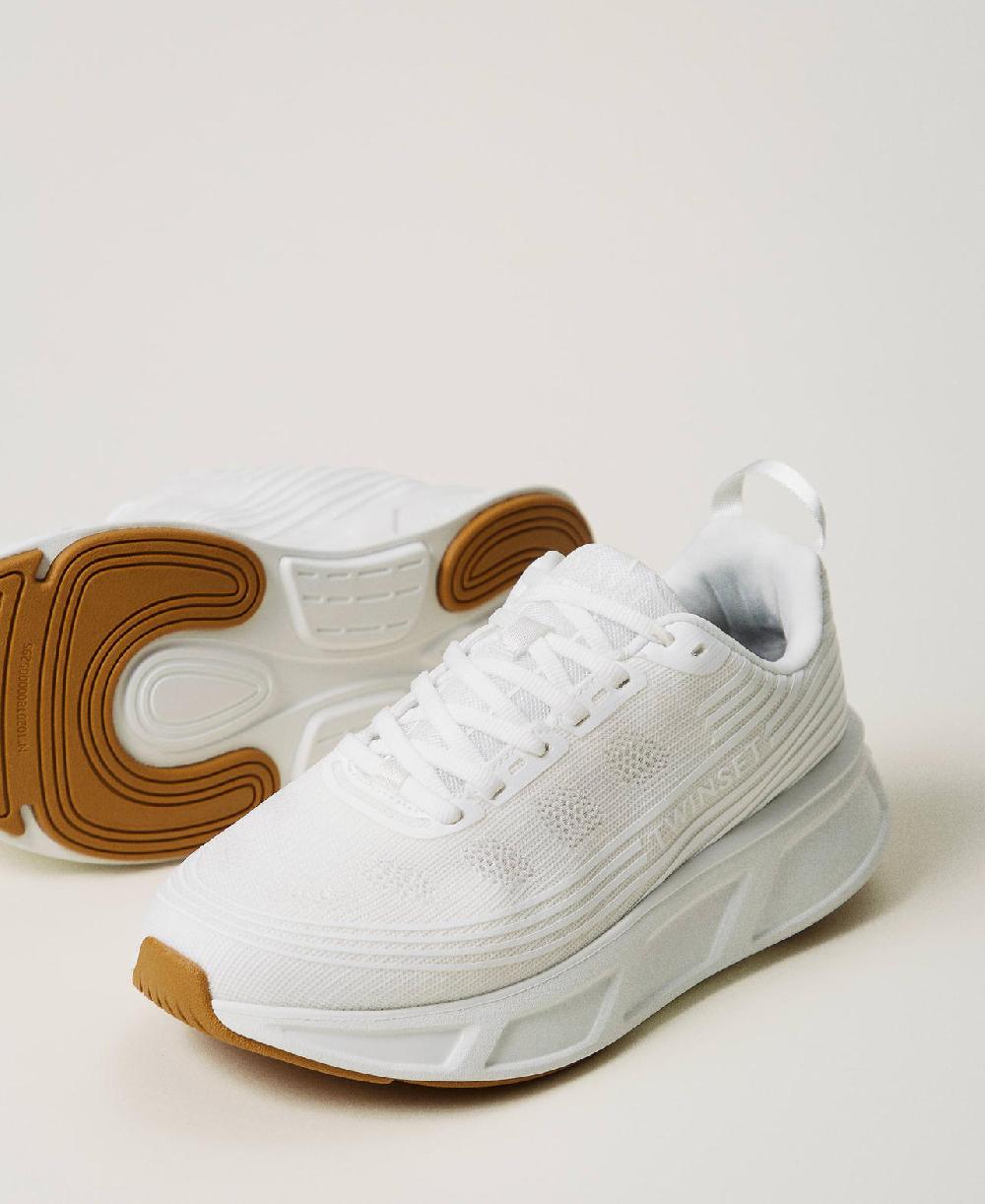 Scee by twin set Sneakers Fessura a righe con logo Presa