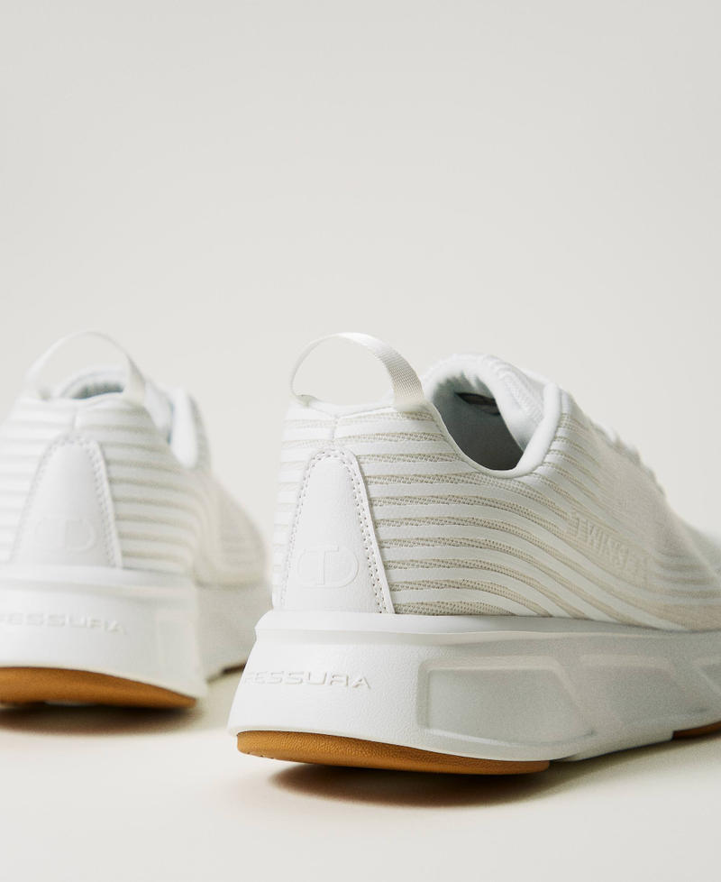 Scee by twin set Sneakers Fessura a righe con logo Presa