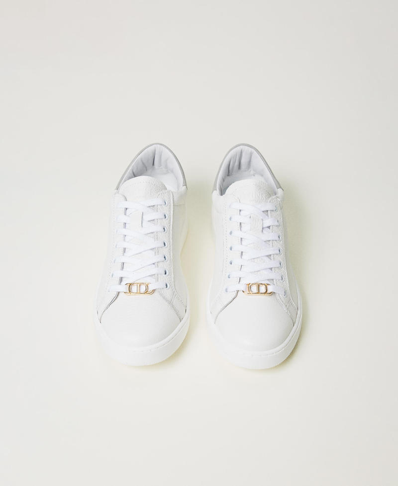 Scee by twin set Sneakers in pelle con Oval T Outlet