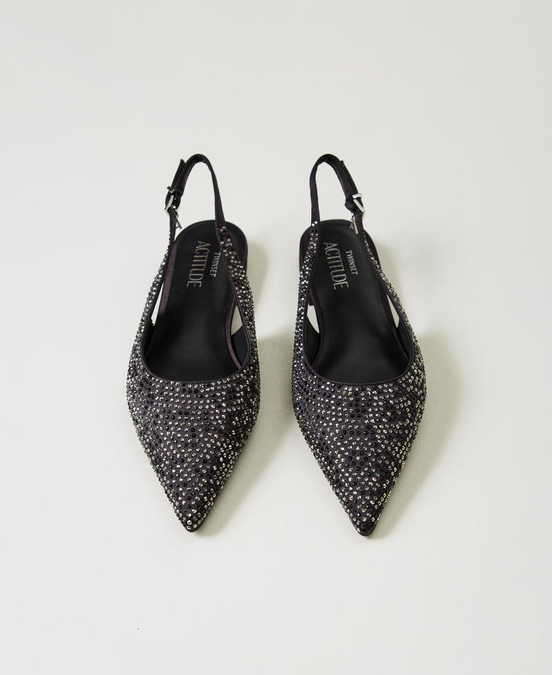 Scee by twin set Ballerine sling back con strass Italia
