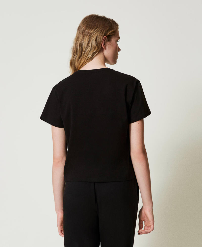 Scee by twin set T-shirt con morsetto a cuore Promozione Limitata