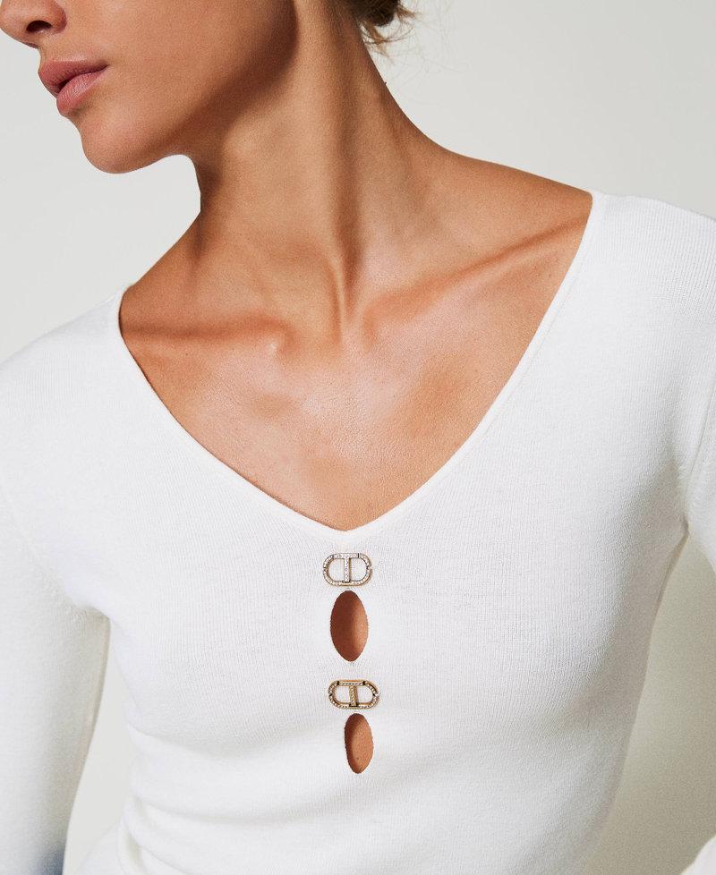 Scee by twin set Maglia doppio uso con Oval T Sottocosto