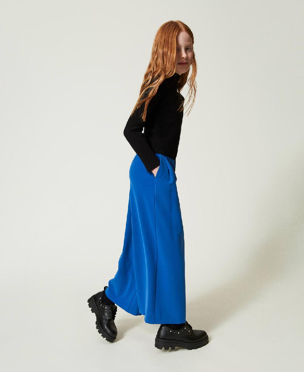 Scee by twin set Pantaloni a palazzo in flanella Novità