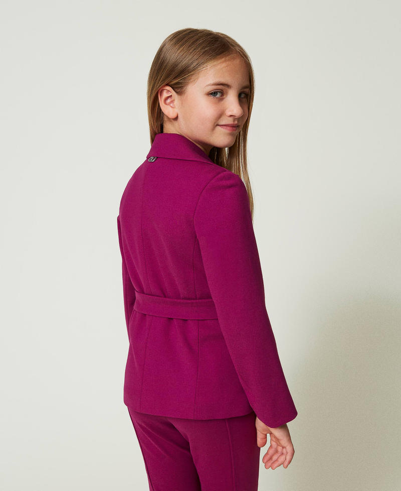 Scee by twin set Giacca blazer monopetto con cintura Vendita Economica
