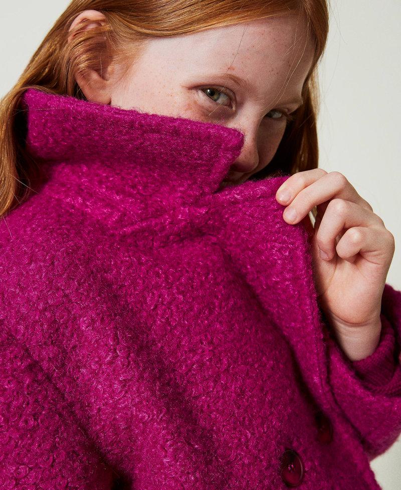 Scee by twin set Cappotto doppiopetto in panno curly Vendite Flash