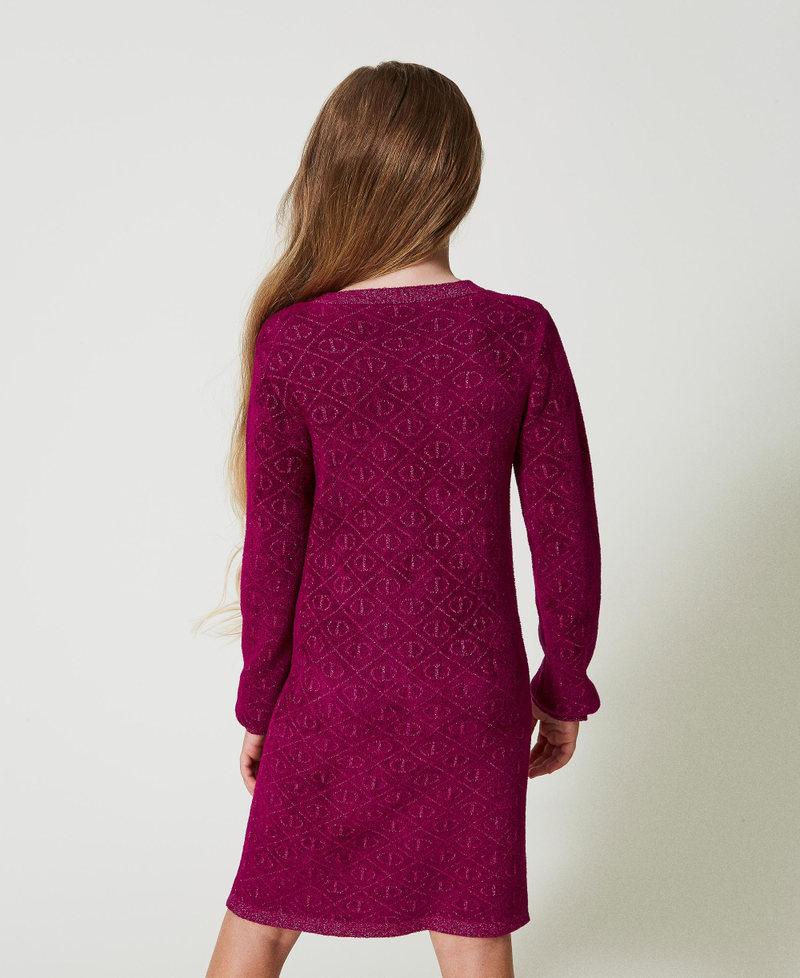 Scee by twin set Abito corto in maglia jacquard con Oval T Negozio