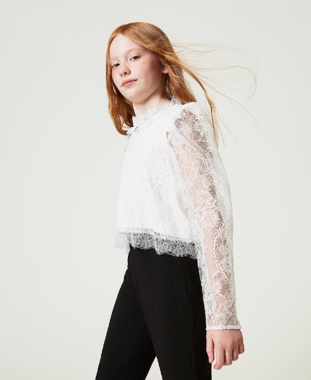 Scee by twin set Blusa in pizzo Valenciennes Affare Del Giorno