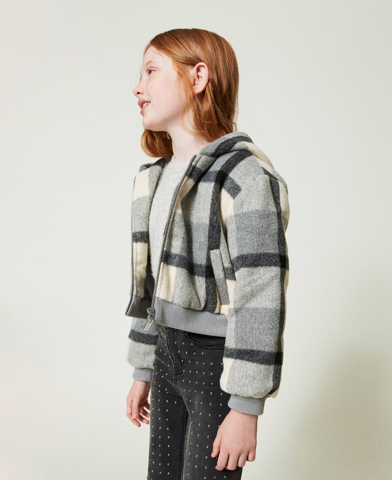 Scee by twin set Bomber in panno check Novità