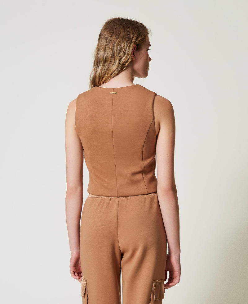 Scee by twin set Gilet in tessuto scuba Offerte