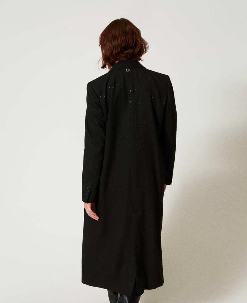 Scee by twin set Cappotto in panno con paillettes Hotsell