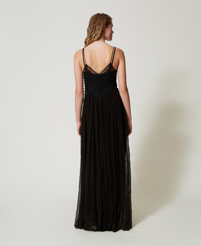 Scee by twin set Abito lungo in creponne e tulle Italia