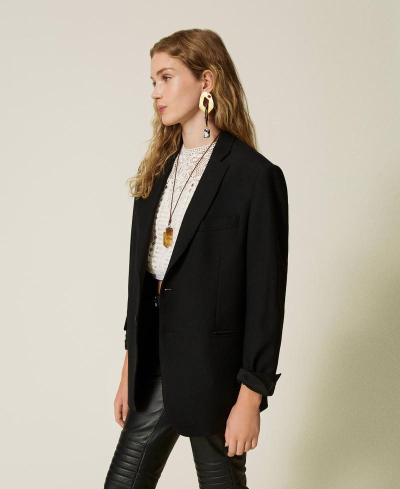 Scee by twin set Giacca blazer sartoriale in serge misto lana 2025