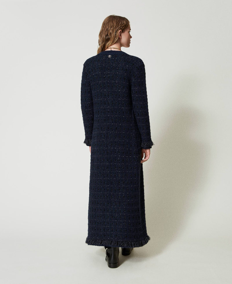 Scee by twin set Cardigan lungo jacquard check Vendita